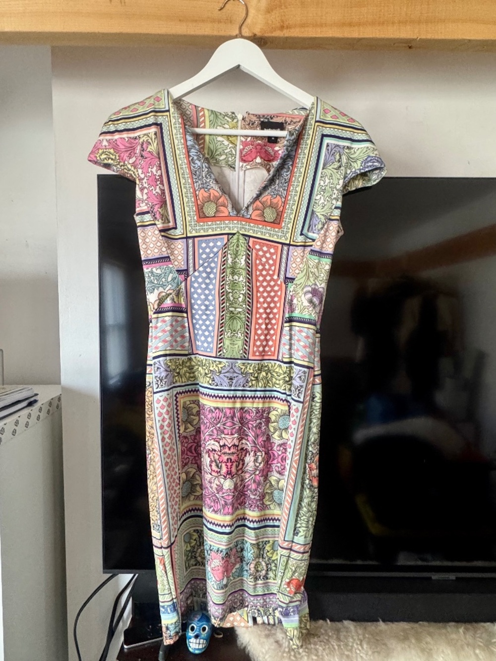 Just Cavalli by Roberto Cavalli Floral Print Dress (Made in Italy) — Size M